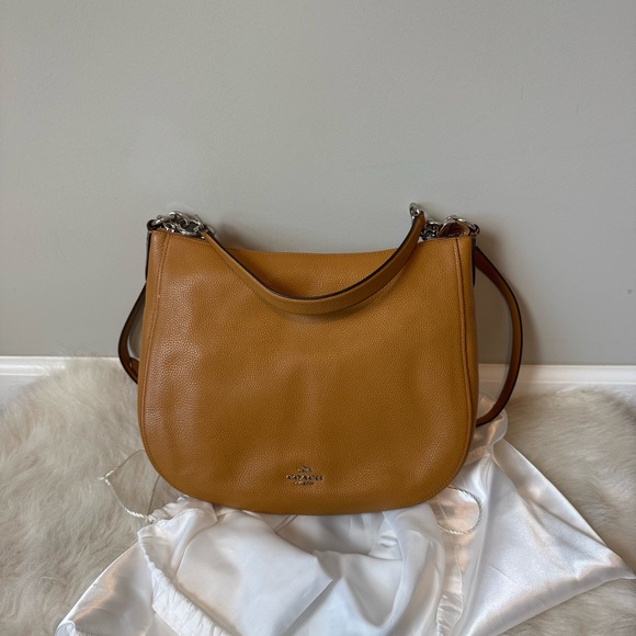 Coach Crossbody Leather Messenger Crossbody Bag - Picture 1 of 8